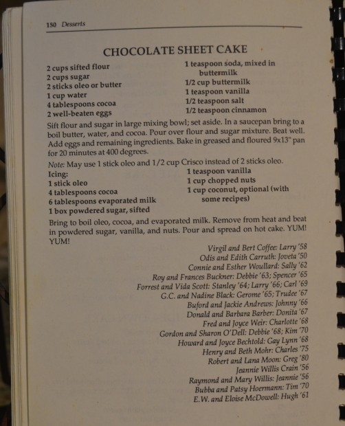 chocolate sheet cake