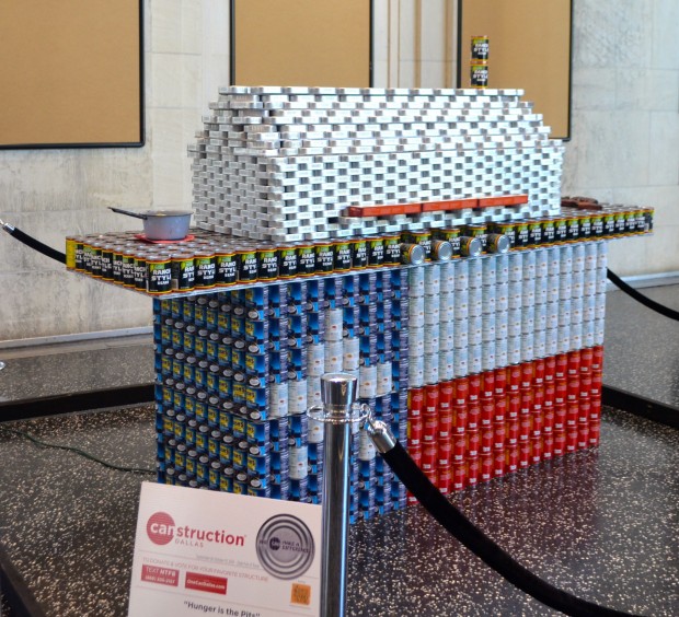 Canstruction BBQ grill