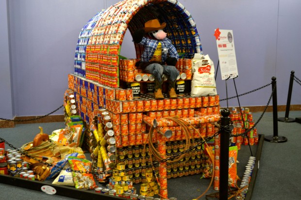 Canstruction Chuck Wagon