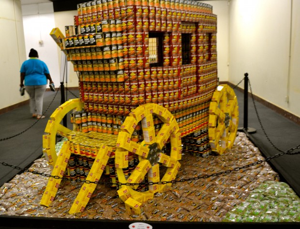 Canstruction Covered Wagon