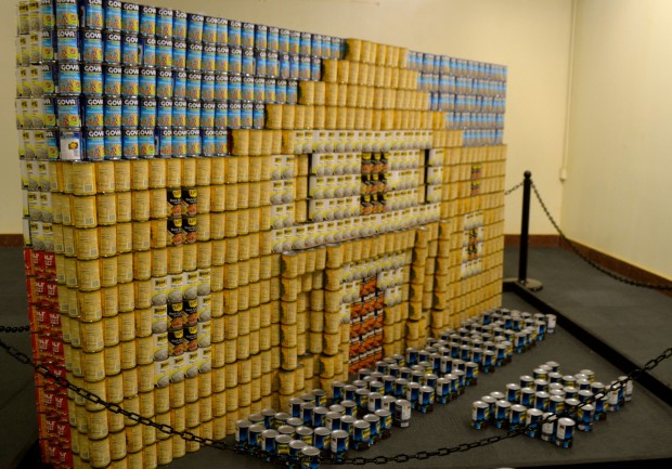 Canstruction Remember the Alamo