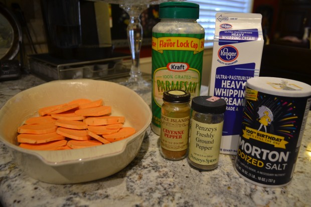 Sweet Potatoes Au Gratin