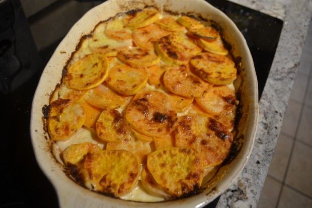 Sweet Potatoes Au Gratin