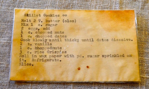 Date skillet cookies